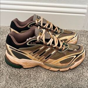 Adidas Cos Fe2O3 Supernova Sneakers in Brown and Tan